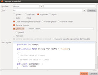 Agregar propiedad. Captura de pantalla de la funcionalidad Agregar Propiedad a un componente en NetBeans.