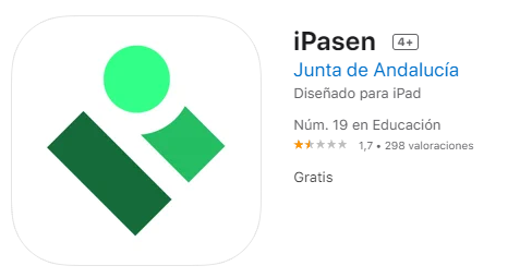 Icono con el texto iPas y el logo de la Junta de Andalucía.