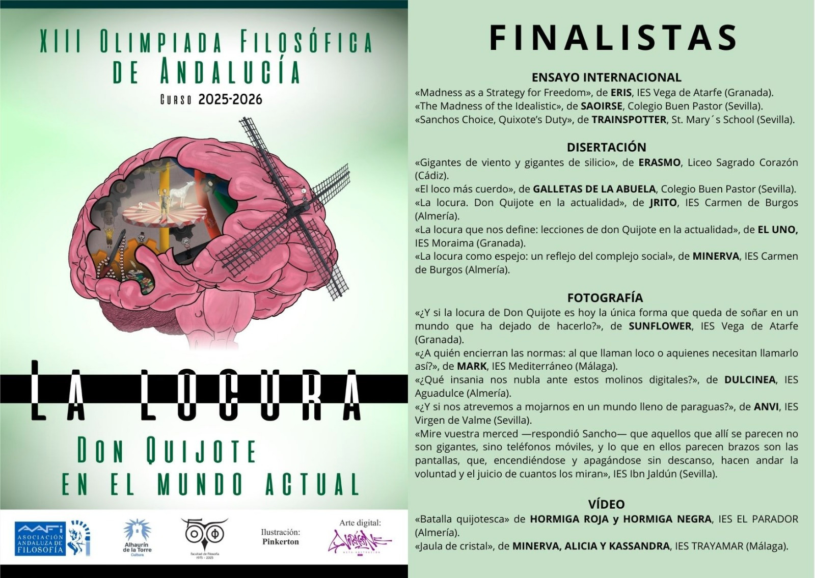 Finalista en la Olimpiada Filosófica de Andalucía