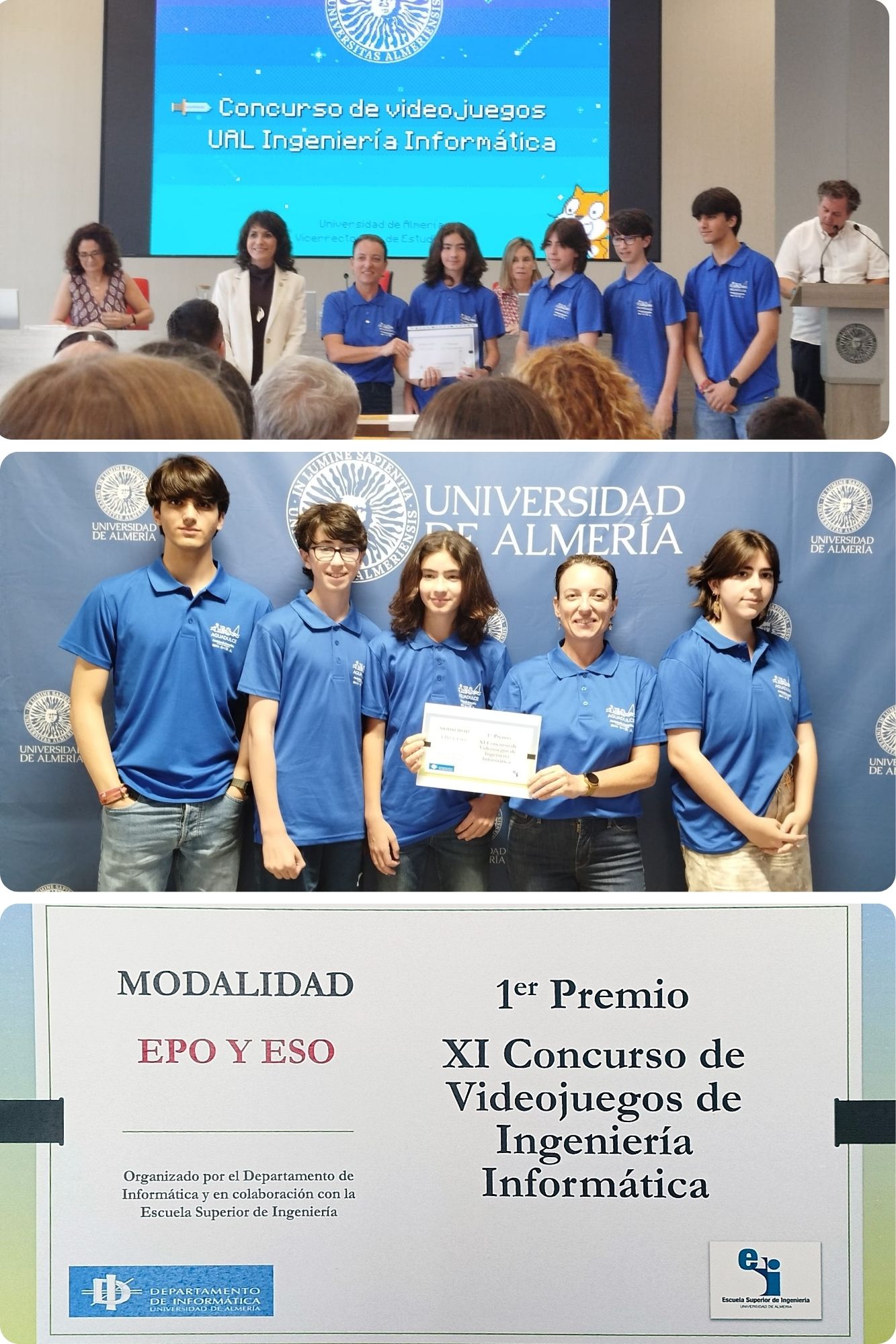 Primer puesto en el XI Concurso Videojuegos de Ingeniería Informática de la UAL